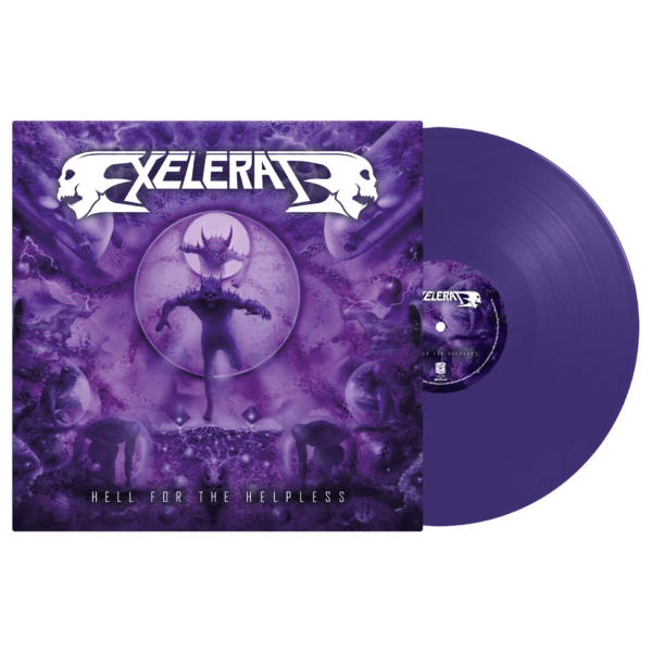 Exelerate_purple_vinyl_mockup2 Hell for the Helpless (purple LP)